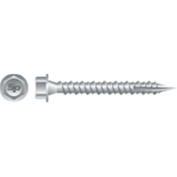 Strong-Point Self-Drilling Screw, #10-14 x 2-1/2 in, Shield Coated Hex Head Hex Drive PG1040